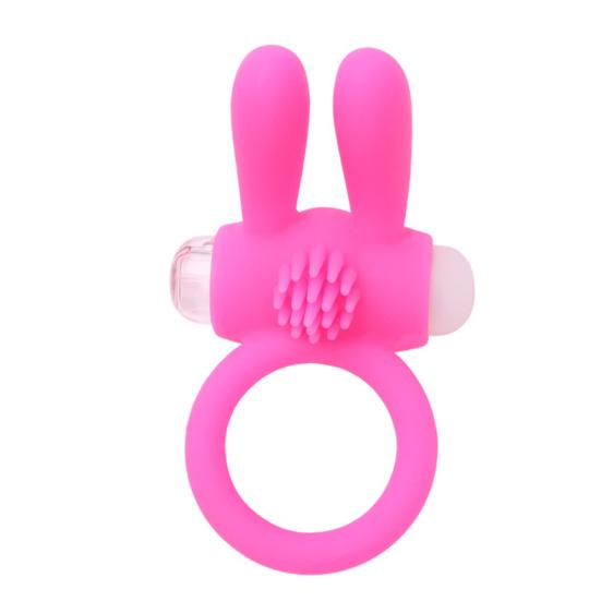 Butterfly Rabbit Vibrating Cock Ring - Dual Stimulation Delay Ring with Multi-Speed Vibration, Body-Safe Silicone, Waterproof Adjustable Fit