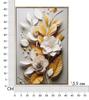 Laquared Wall Panting With Frame Flora M 42X3,5X62
