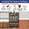 2D Flat, 1pc Humorous Father'S Day Metal Wall Art Plaque - "You're The Tool That Keeps All of Us Nuts Secure" - Rustic Aluminum Metal Sign with Tool