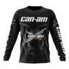 Motorcycle Racing Long Sleeve Round Neck T-shirt for Men and Women Fashion Can Am Team Long Sleeve T-shirt Sports Men's Clothing