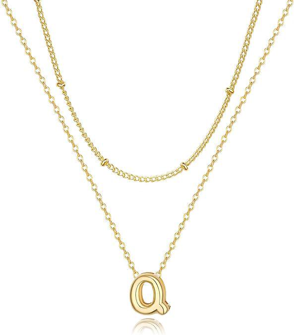 Trendy 26-Letter Pendant Layered Necklace: Elegant Women's Statement Clavicle Chain