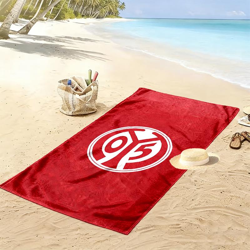 FSV Mainz 05 Print Beach Towel, Large Soft Quick Dry Towel for Beach Camping Swimming