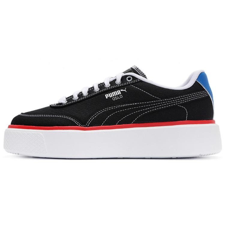 (WMNS) PUMA Oslo Maja Summer - Black High Risk Red Women s 375058-02 EU 35.5