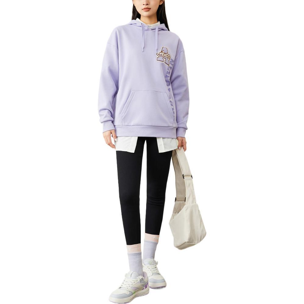ANTA Life Collection Sweatshirts Women's Purple Hooded Thickened Regular Unisex 162248721-4