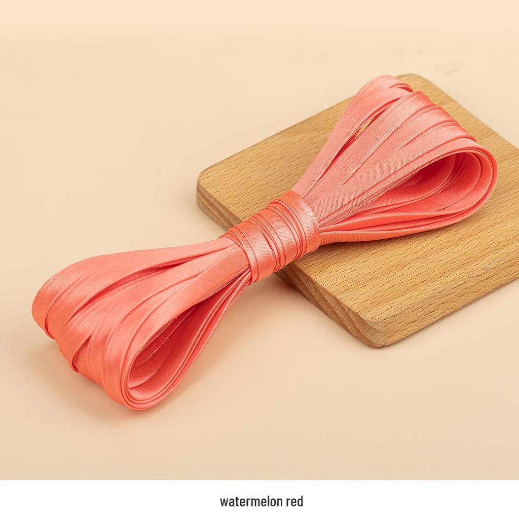 Hengmeihe Satin Cheongsam Paspelband - 0,6 cm Bügelfreie Saumeinfassung für Bekleidungszubehör