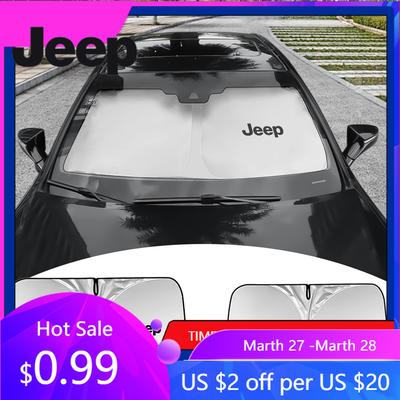 Pentru Jeep Parasolar pliabil pentru geamul mașinii Protector vizieră parbriz Parbriz Pentru Jeep Renegade Wrangler JK Comp
