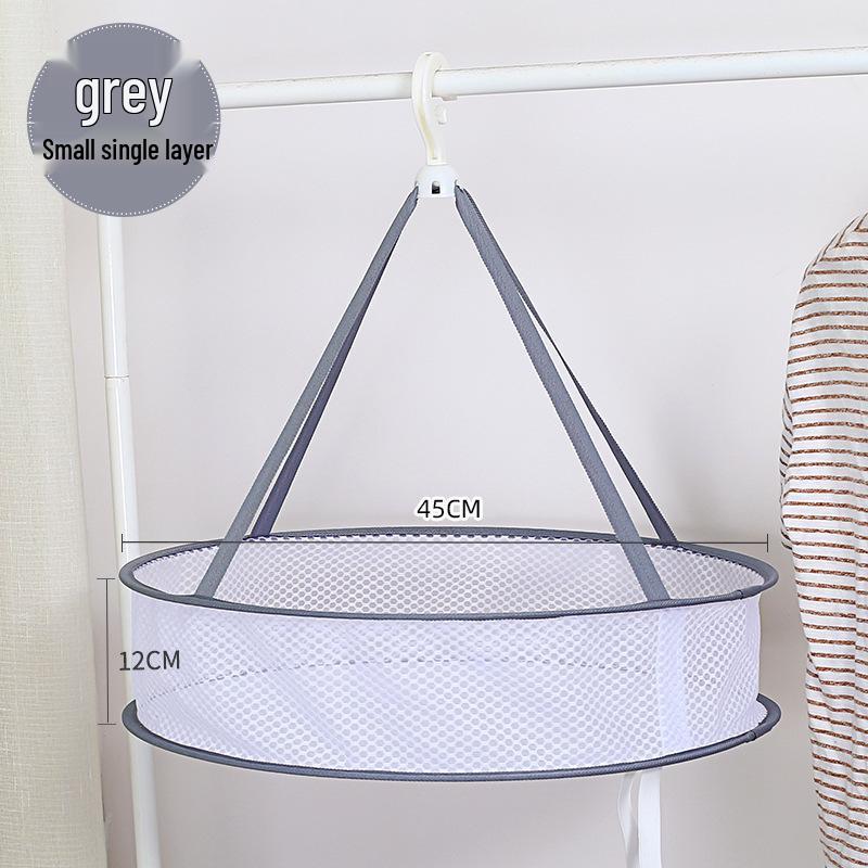 Large Folding Household Drying Basket and Rack, Single/Double Layer