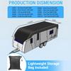 RV Roof Cover, Heavy Duty Waterproof & UV Resistant Trailer Cover, Camper Cover for Class A/B/C Motorhomes, Trailers, Campers