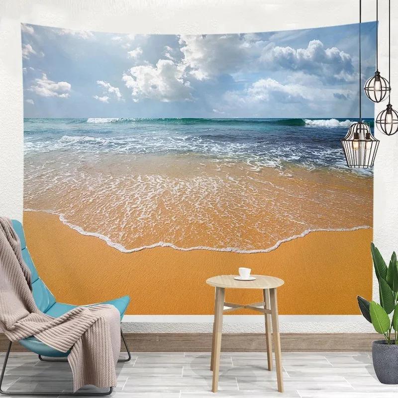 Tapiserie Dormitor Living Plantă Tropicală Model de Vară Tapiserie Modă Decor pentru Casă