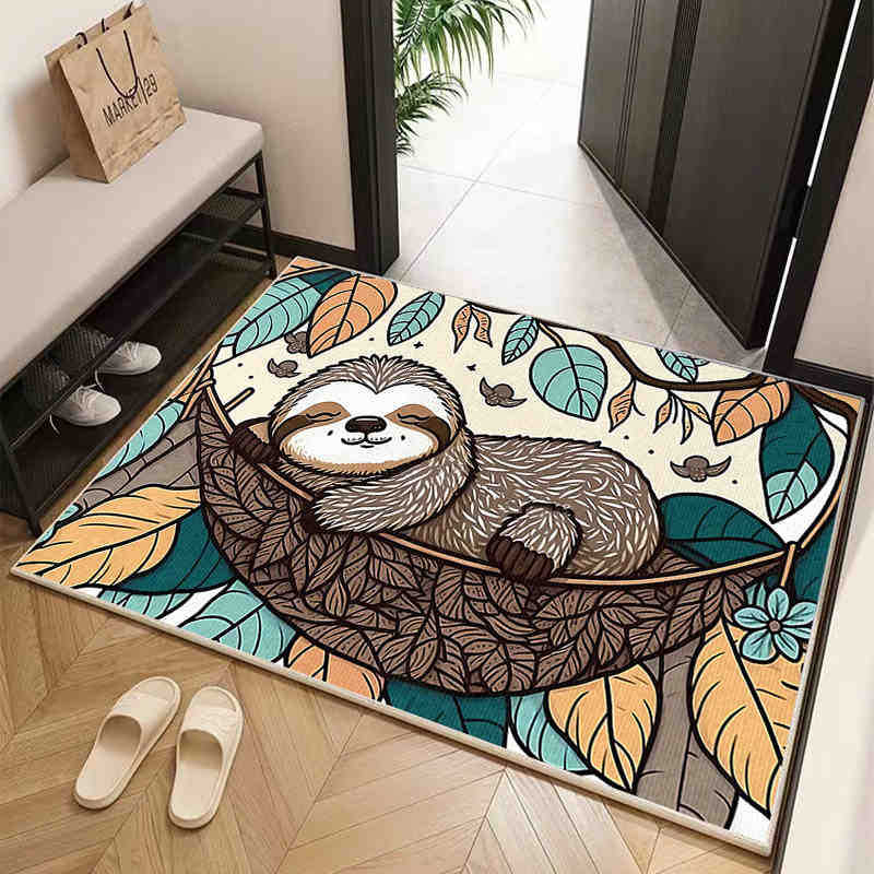 Mata podłogowa do domu w stylu amerykańskim Mata wejściowa do zdrapywania błota i brudu Odporna na zabrudzenia Mata podłogowa z kryształowego aksamitu Do użytku domowego Łatwa w pielęgnacji mata podłogowa