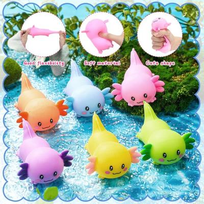Salamander Squeeze Toy Stress Relief Glitter Salamander Sugar Ball Sensory Toy Decompression Flour Salamander Fidget Toy
