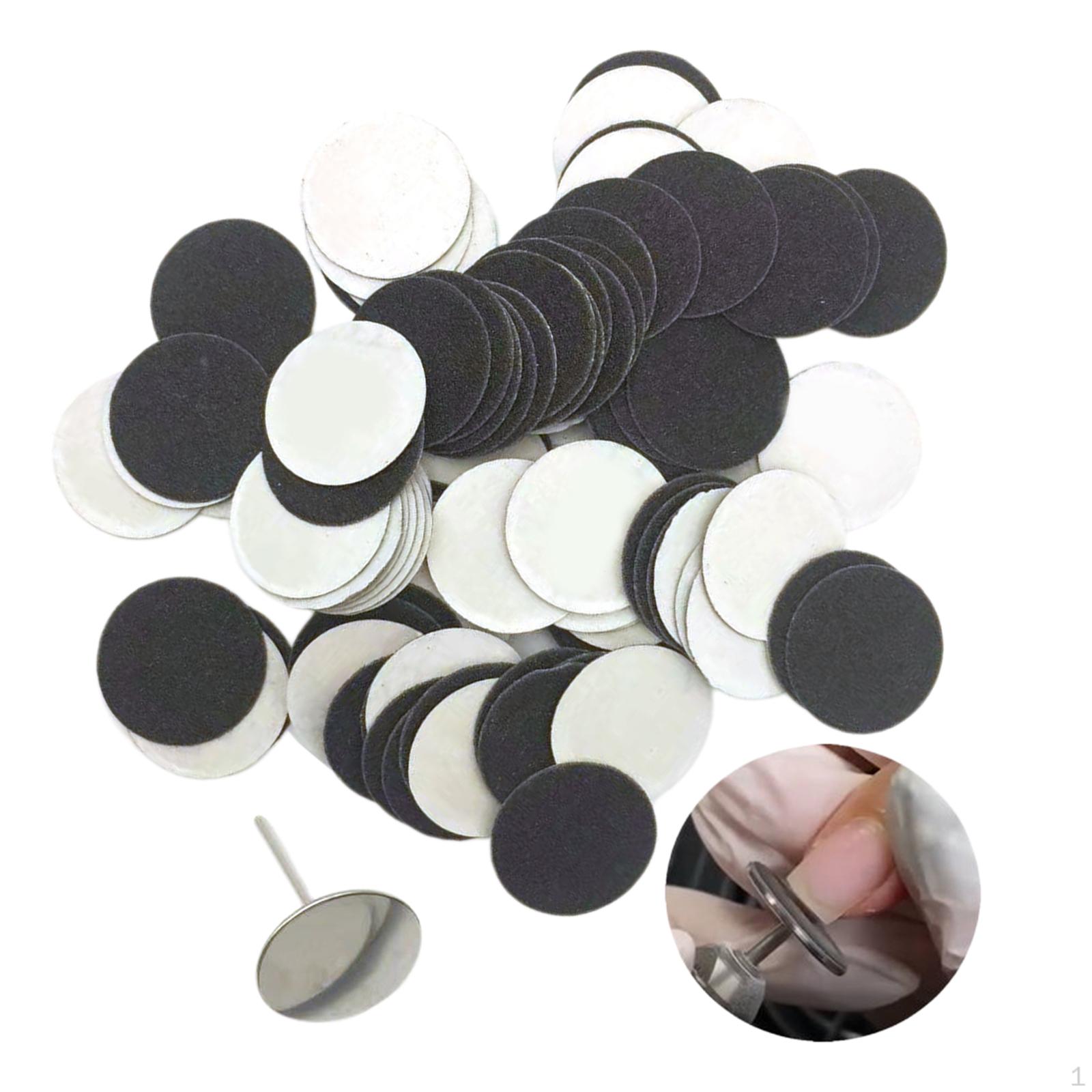 

Бумажные сменные диски Самоклеящиеся диски для электрической пилки для ног Инструменты для удаления мозолей 25mm 80Grit 100Pcs