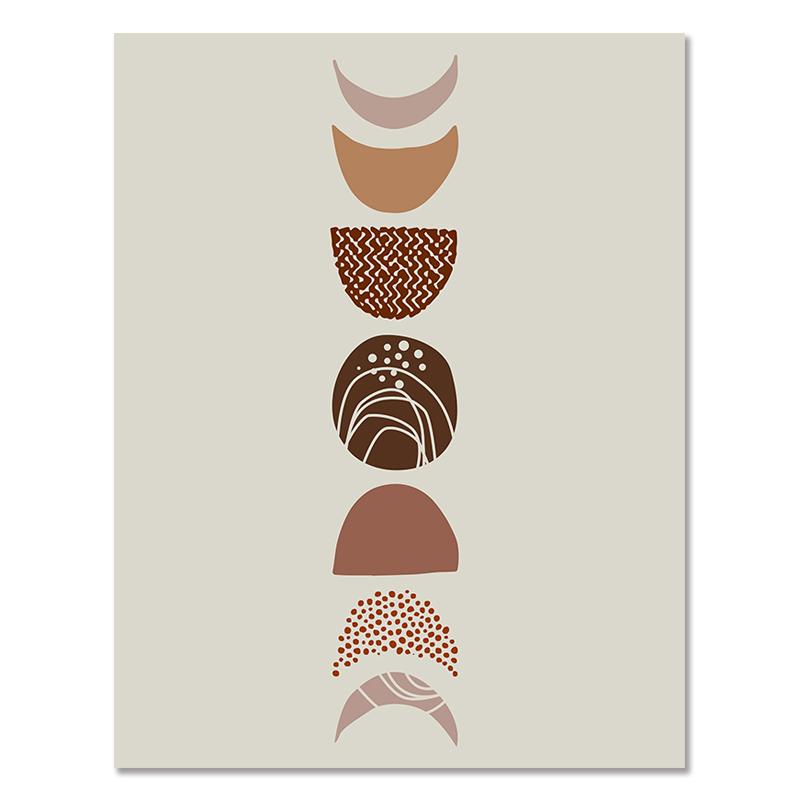 

Абстрактные Холстовые постеры с пустыней Моранди, современная геометрия, Солнце и Луна, настенная живопись, декоративная картина для декора гостиной, принт 21x30cm No Framed