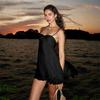 2026 Europäisches Chiffon-Einschulterkleid für Damen: Sommermode für einen trendigen Look