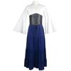 Ages Cosplay Middle Clothing Belted Dress Party Dresses Polyester Women Retro