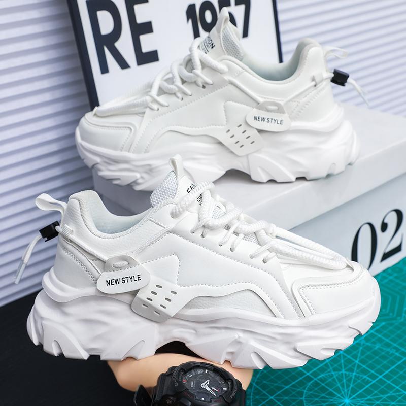 Fashion Men's Shoe Breathable Thick Soled Casual Sneakers Outdoor Running Four Seasons New Tennis Men Soft Soles Comfort Male Sneakers