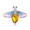 European-American Retro Dragonfly & Bee Rhinestone Brooch Pin