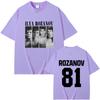 Heated Rivalry Ilya Rozanov Hollanov 81 T Shirts Men Women Clothing Casual Oversized Streetwear Unisex Fashion Vintage Tshirt