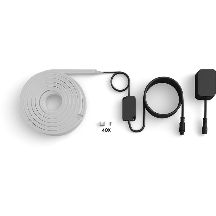 Ruban LED - PHILIPS HUE - Neon extérieur - 10 metres - 1100 lm - Ambiance - Aujustable - Résistant - Base tension