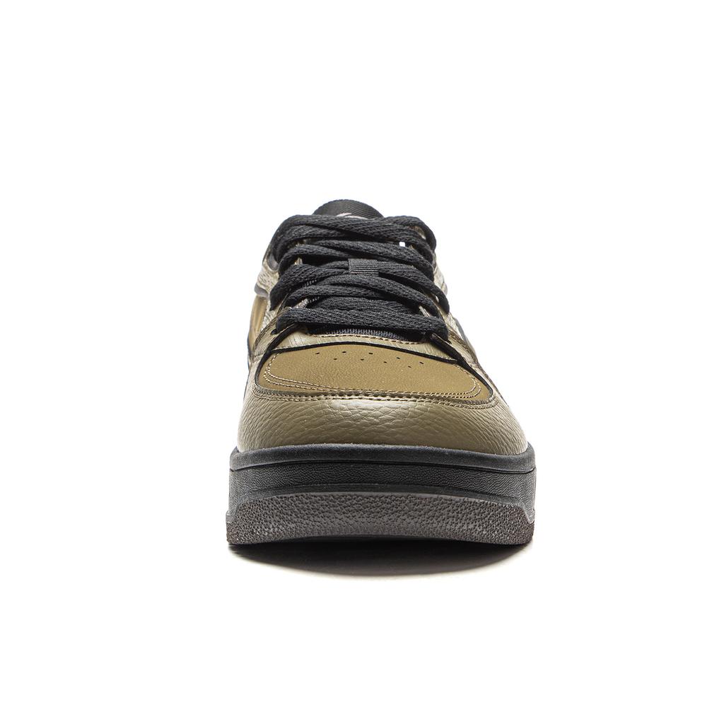 Li Ning Tian Ji Soft Classic Retro Sports Casual Shock Absorption Wear Resistant Low Top Skate Shoes Men Sneakers Sour-Bean-Green AGCV341-2