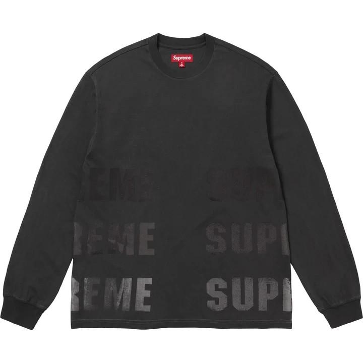 Supreme Reflective L/S Top Black