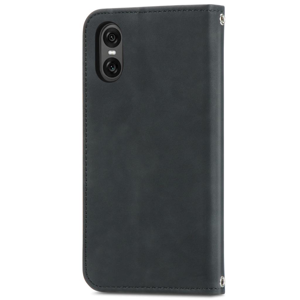 For Sony Xperia 10 VI Case Wallet Stand Function Skin-touch Leather Phone Cover