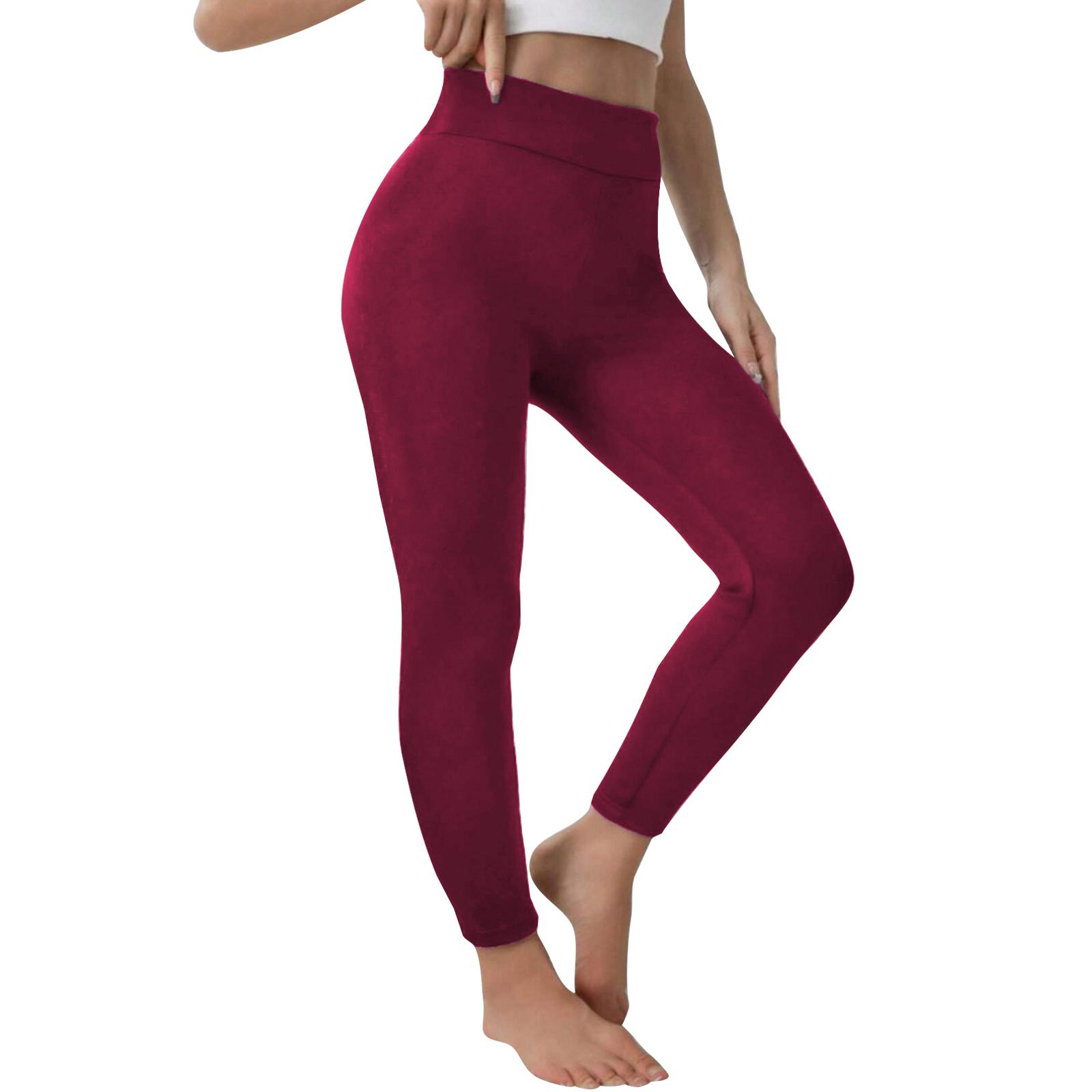 

Women s Fleece-Lined Thermal Pants Women s Winter Outerwear High-Waisted, Butt-Lifting, Slimming Fleece-Lined, Thickened XXL винный