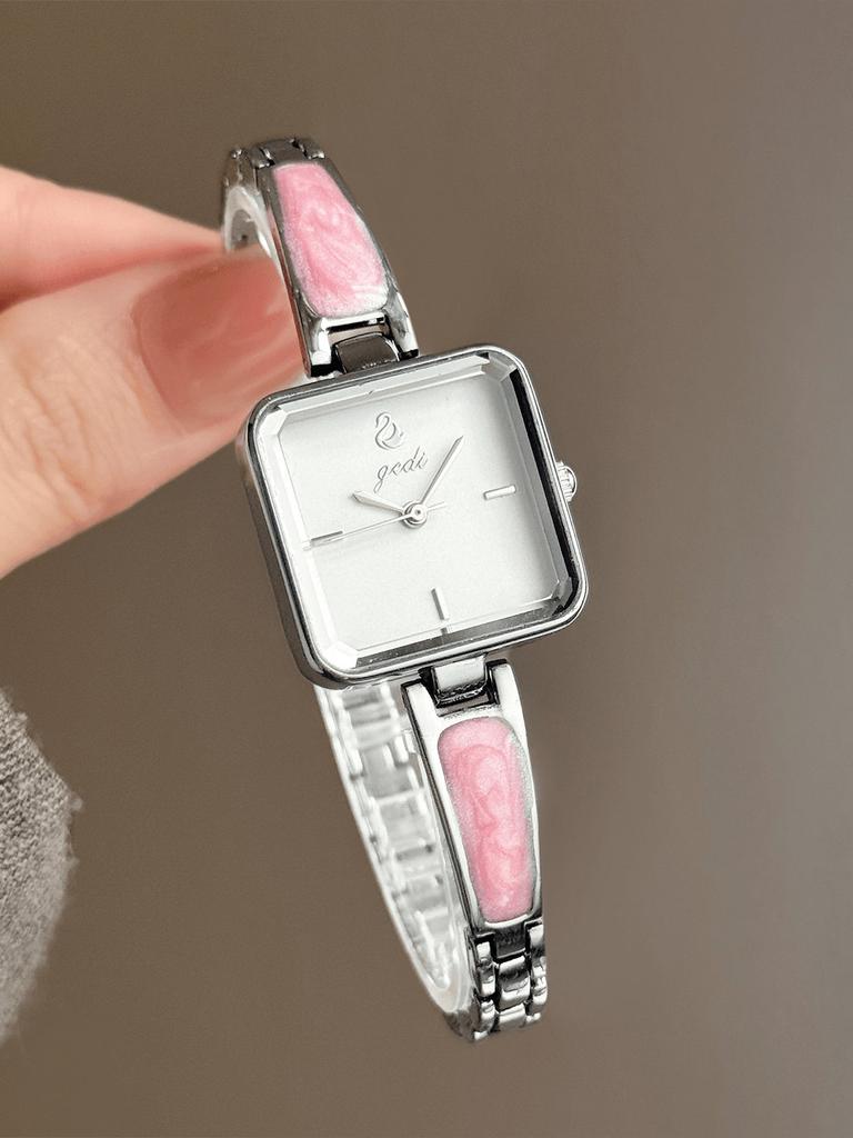 Elegant Quartz Women Watch Stainless Steel Bracelet Elegant Waterproof Ladies Dress Wristwatch Minimalist Office Daily Gift
