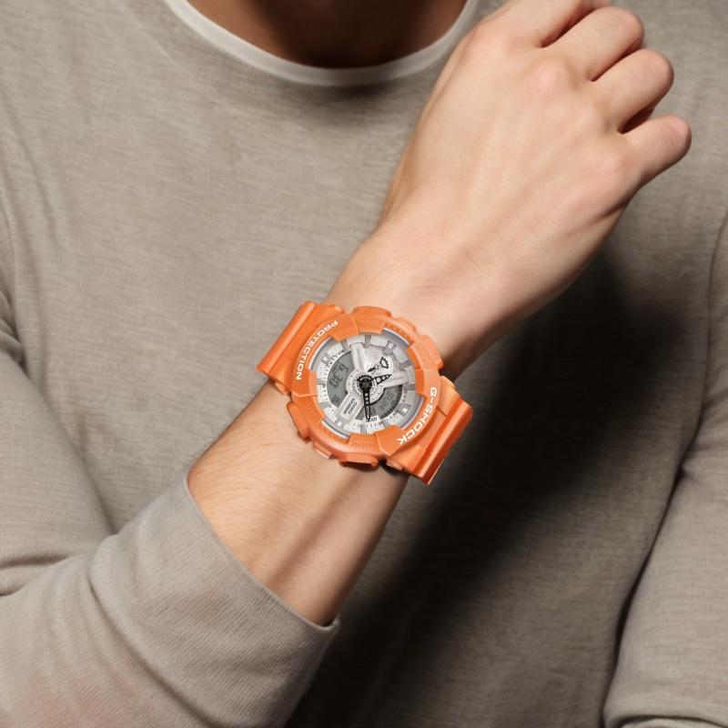 Casio CASIOG-SHOCK Summer Refreshing Smoothie Series Waterproof Movement Quartz Movement Resin Strap Japanese and Korean Watch Men's Watch GA-110SG-4A
