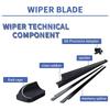 19"+18"+10" For MINI Cooper R56 Hatch 2006-2013 Front Rear Wiper Blades Brushes Cutter Accessories Windscreen Windshield Window