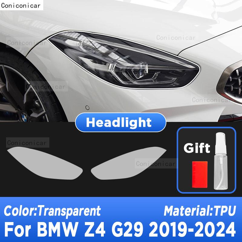 Für BMW Z4 G29 -2024 Auto Außen Scheinwerfer Kratzfest Frontleuchte Transparente TPU Schutzfolie Zubehör Aufkleber