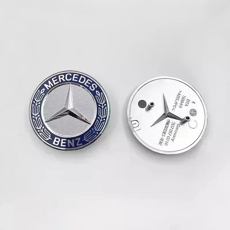 Car Logo Front Engine Hood Emblem Metal Flat Badge Accessories For Mercedes Benz AMG E S C A B Class GLE GLS CLS GLC CLA GLA GLK OY8