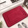 Cross-Border Coral Fleece Non-Slip Absorbent Bathroom Mat for Toilet & Sink