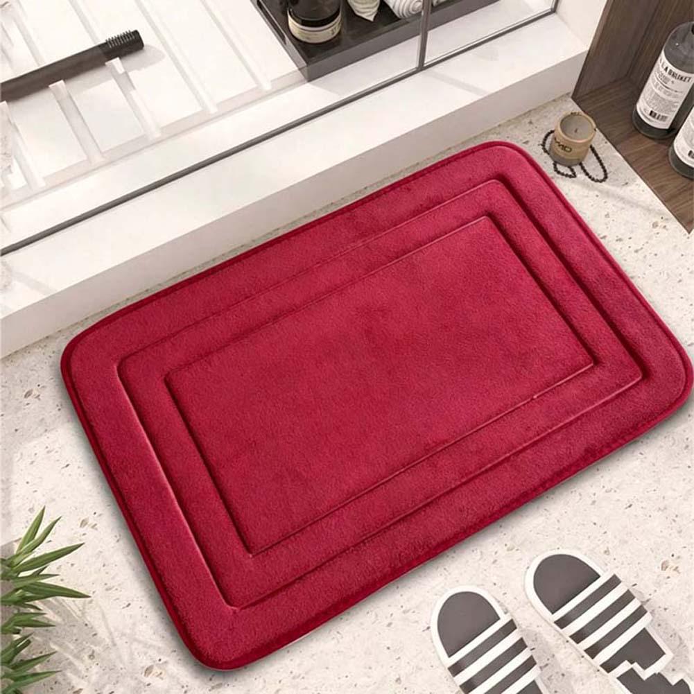 Cross-Border Coral Fleece Non-Slip Absorbent Bathroom Mat for Toilet & Sink