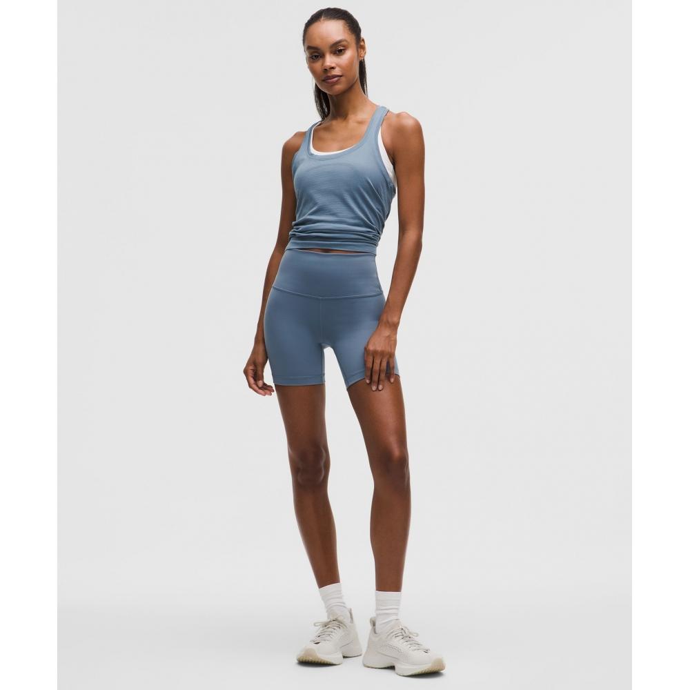Lululemon Swiftly Tech Racerback Tank Top 2.0  Waist Length Steel Blue Steel Blue
