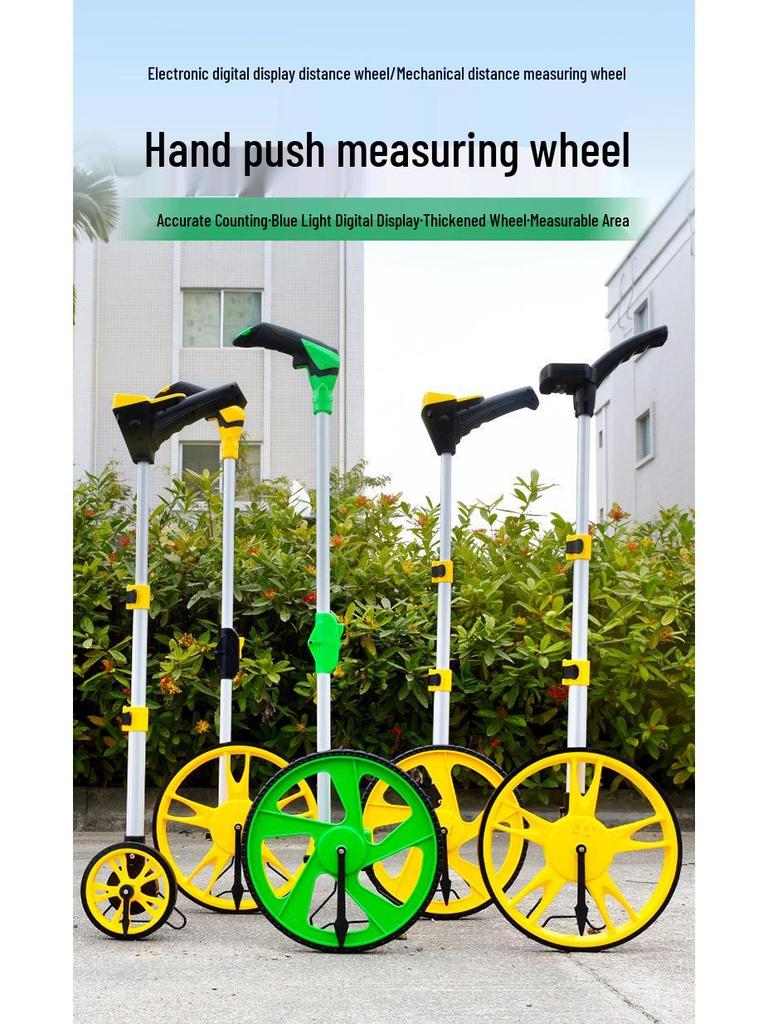 Mechanical Digital Road Measuring Wheel – Outdoor Roller Rangefinder for Engineering