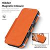 For iPhone 17 Pro Case Compatible with MagSafe RFID Blocking Card Holder Leather Phone Cover