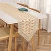 Vintage Lace Table Runner Waterproof Oilproof Long American Country Style Dining Mat Table Runner Tea Table Desktop Decorative