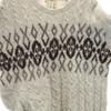 L.L.BEAN 80s Vintage Made In Scotland Long Sleeve Sweater L Gray Knit Men's Used