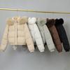 Winter Short Parkas Women's Padded Clothes Add Velvet Thicken Outerwear Fur Collar Removable Hooded Coats Warm Jackets
