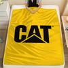 1PC Caterpillar Inc. .  Print Flannel Blanket, High Quality All Seasons, Home Decor, Warmth and Comfort, Perfect for Christmas Gifts