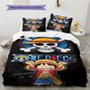 Luffy D 3pcs Bedding Set, Digital Printed Duvet Cover, No Insert, Kids Gift, Large Size -HYQ53