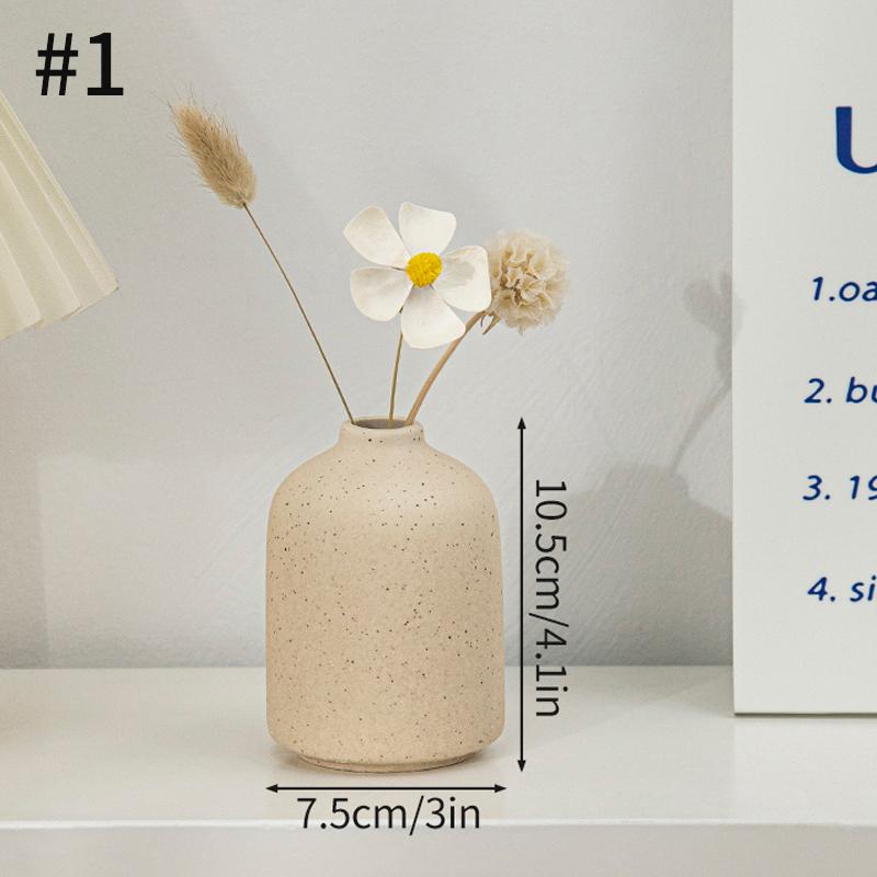 Retro Ceramics Flower Vase Vintage Bottles For Household Workspace Decoration Dries Flower Plants Arrangement Pot Household Room Decorative Vases