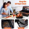 Air Fryer Silicone Liners for Ninja SL401/DZ201/DZ401/DZ550 Thickening Rectangle Double Stack Basket Air Fryer Accessories