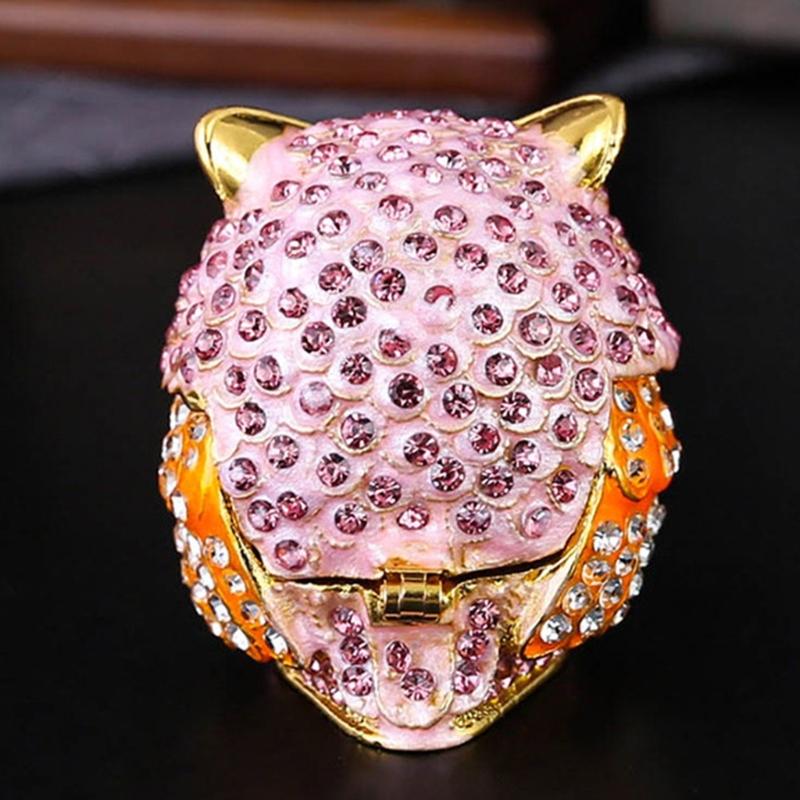 Owl Designs Jewelry Organizers Metal Crafted Decorative Storage Case for Rings Bracelets