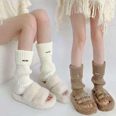 Thickened Warm Japanese Knitted Socks & Versatile Scrunchie Leg Warmers
