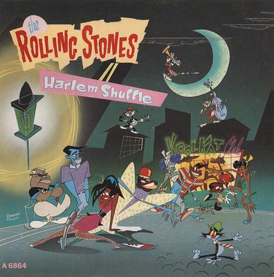 7inch Record ROLLING STONES - Harlem Shuffle A6864 Rolling Stones  1986 UK Rock Used