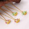 Charming & Colorful Rocking Horse Pendant Necklace with Exquisite Design for Women
