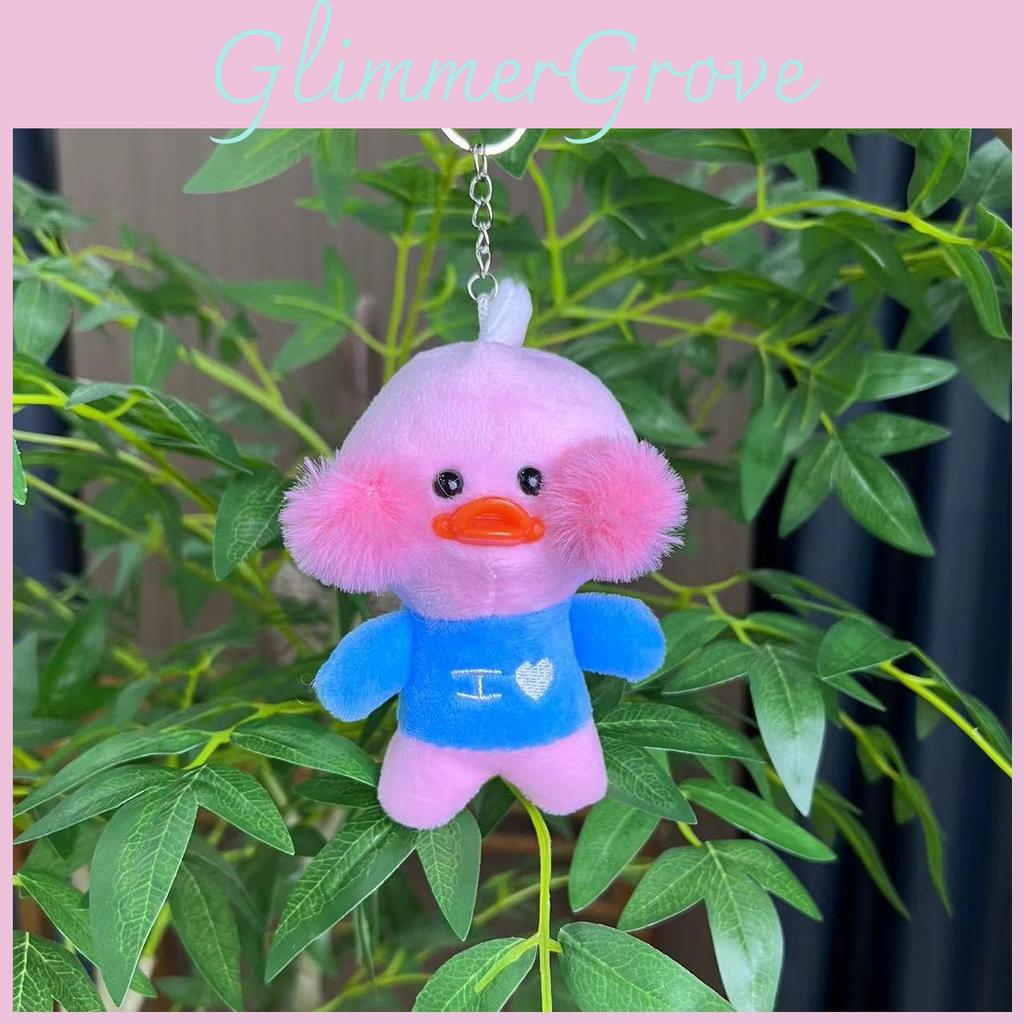 Sweet Duck Pink Plush Doll Soft And Plushy Keychain Accessory For Children