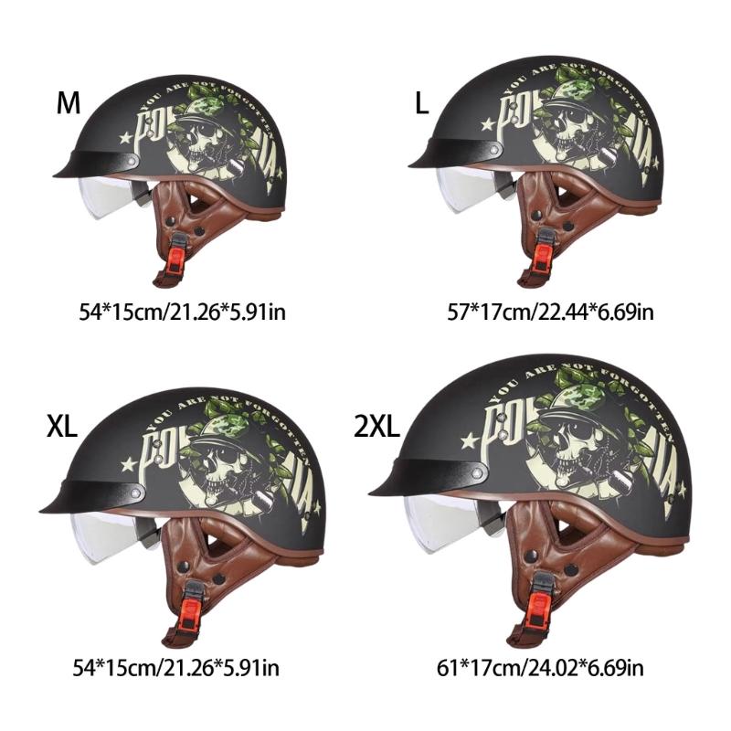 Traditional Styles Motorcycles Helmet Men Light Weight Safety Helmet Durability Cycle Headgear for Men and Women